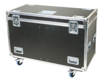 LITECRAFT Quad Flightcase für 4x Elation TVL Panel DW